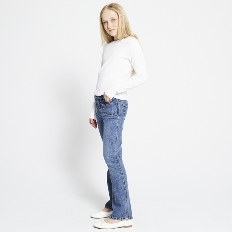 Jeans "90`s Boot star patch"